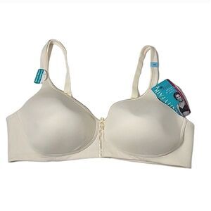 Vanity‎ Fair Bra Beige Ivory Plus Size 40C  Wireless NWT